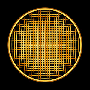 黑色背景下金阴影环形圆的垂直和水平线圆形图片