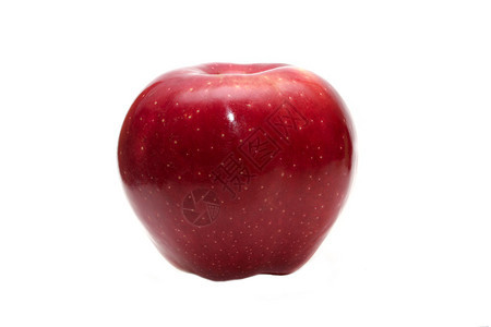 白色背景上的多汁红色苹果图片