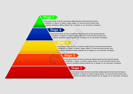 信息地理的铅生成用于应和网站演示的商业发展战略金字塔平板设计图片