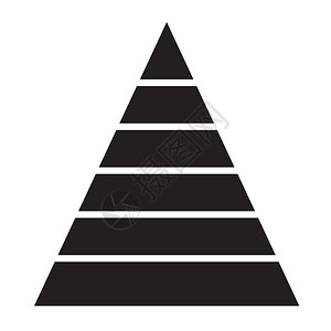 白色背景上的金字塔图表标金字塔示符号平板样式您的网站设计标识应用程序ui的金字塔图表标图片