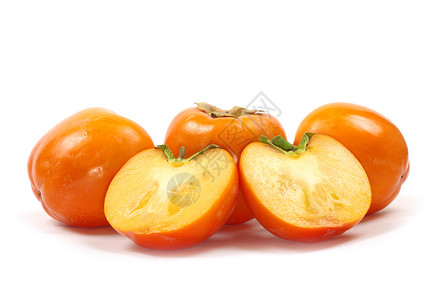 柿子叶白分离的半西门水果背景