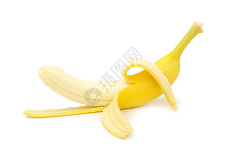 白底孤立的香蕉图片