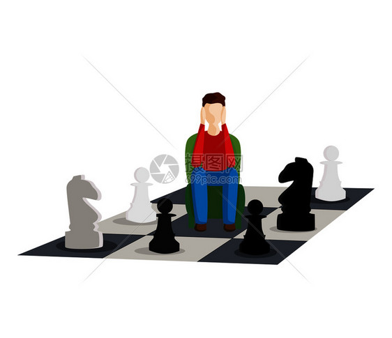 选择问题移动到象棋平板矢量说明选择问题移动到象棋矢量说明图片