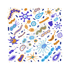 细菌矢量图图片