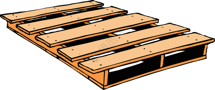 木托盘插画_ 木托盘卡通_ 木托盘插图_手绘_板绘_摄图网