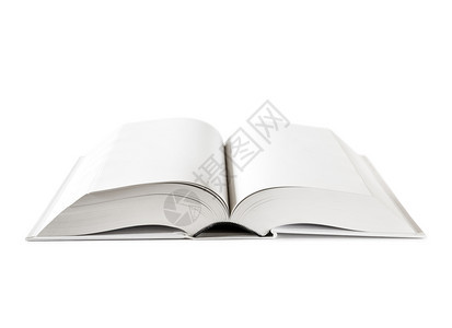 打开空白字典书模型白上隔离的书图片