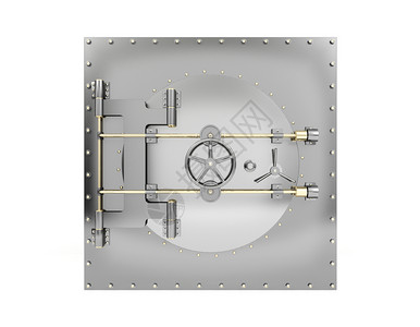 银行保险箱和关闭银行金库门图片