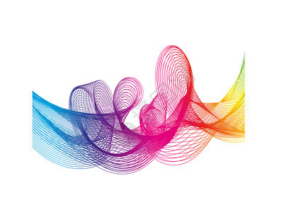 抽象背景彩虹带矢量图解eps10抽象背景彩虹带victor插图图片
