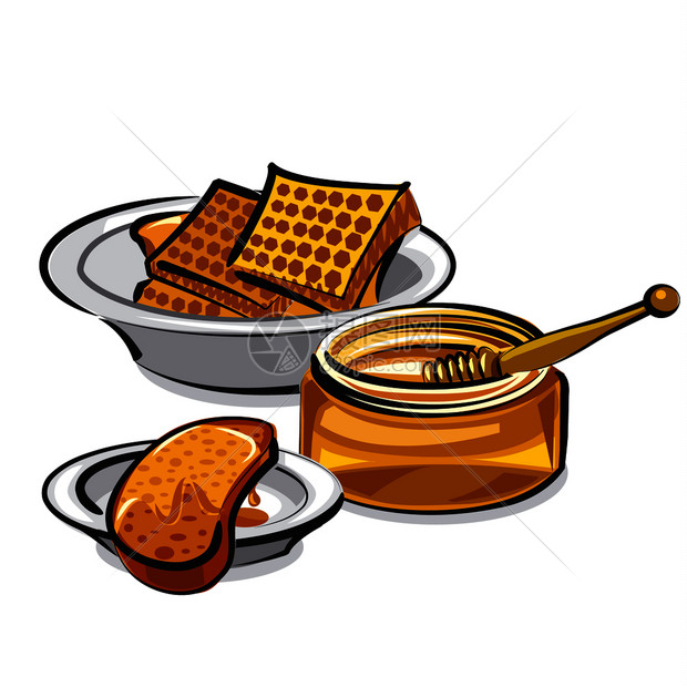 蜂蜜插画图片下载-正版图片303511948-摄图网