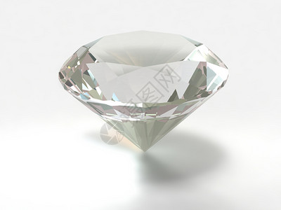 钻石加工白色背景上的大清晰钻石背景