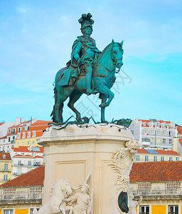 约瑟国王的马术雕像一LisbonPrtugal图片