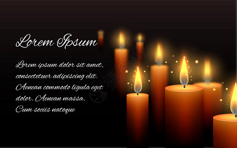 在黑暗中燃烧蜡烛的吊唁信模板在黑暗中燃烧蜡烛的吊悼信模板图片