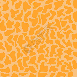 橙色调的无缝背景仿制长颈鹿皮肤纺织品背景室内装饰和包的理想解决方案图片