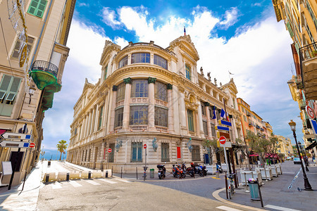 法国蓝色海岸尼斯街景歌剧院图片