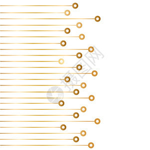 金芯片白色的抽象高科技背景矢量插图图片