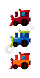 卡通儿童玩具火车头背景图片