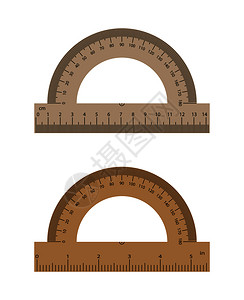 彩色量角器图片
