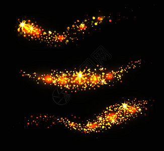 一组金星尘上面有闪亮和片用于您设计的矢量元素一组金星尘图片