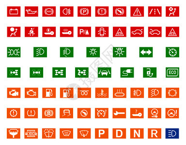 一套65个汽车控制系统可视化车辆仪表设计图图片