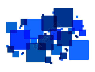 蓝色交叉方形的抽象背景简单平板设计图片