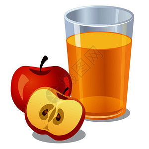 黄色苹果插画_黄色苹果卡通_黄色苹果插图_手绘_板绘_摄图网