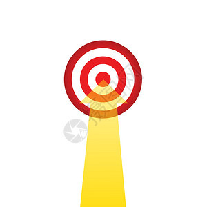 金箭红目标商业概念种群矢量说明图片