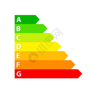 能源效率评级箭头节电等库存矢量说明图片