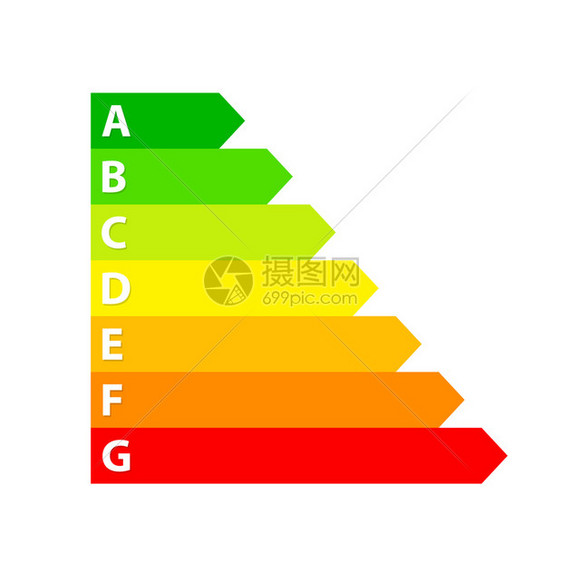 能源效率评级箭头节电等库存矢量说明图片
