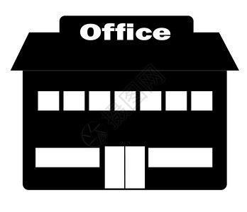 白背景上的时态平板样式中的办公室图标您的网站设计标识应用程序ui办公室符号的图片