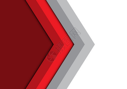 抽象的红色灰箭头偏僻设计现代未来背景矢量插图图片