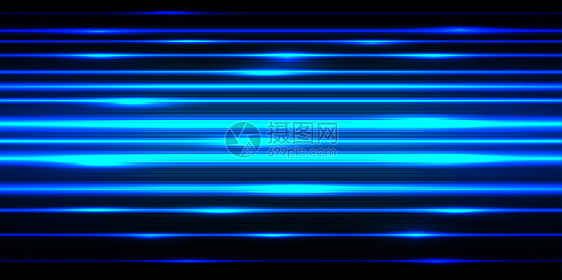 抽象蓝光电线黑色设计的快速度现代技术未来背景矢量插图图片