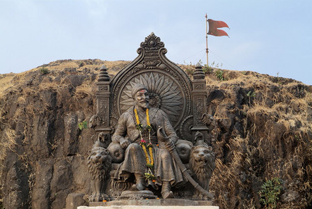 马哈拉施特邦伊加德堡的安息日国王雕像图片