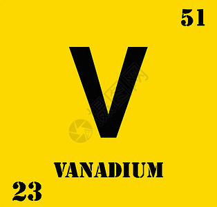 科学及数元素周期表23钒插画