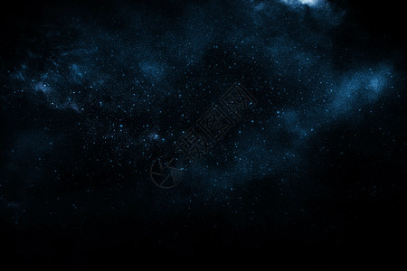 星系和带有气体组星云的空间背景图片