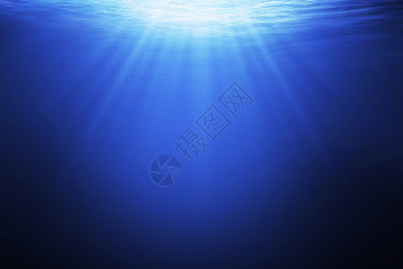 海洋中抽象的水下背景图片