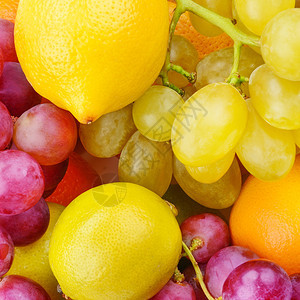 成熟水果的明亮美丽背景有机健康食品图片