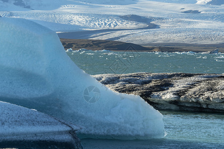 Jokulsaron一个大冰湖在东南原图片