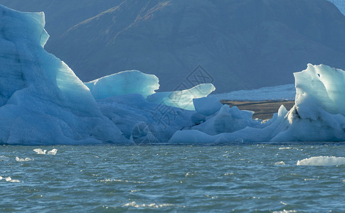 Jokulsar冰川环礁湖地图片