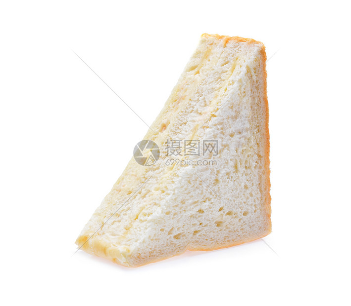 白色背景上的三明治图片