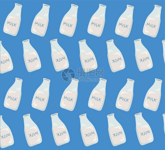牛奶糊面卡通背景矢量Eps10图片