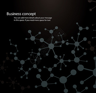 结构线科学背景黑分子遗传和化学合物背景医学技术或科设计的概念插画
