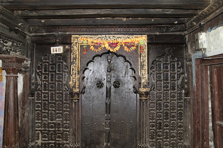 印度马哈拉施特拉邦帕拉希的palashi的palashiwada封闭的门印度马哈拉施特拉邦palasthrapalashipar图片
