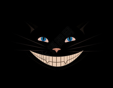 走出车站展示一只微笑的猫走出黑暗展现你创造力设计图片