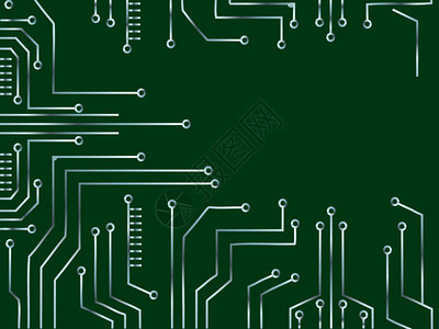 微芯片线技术符号抽象背景矢量图片