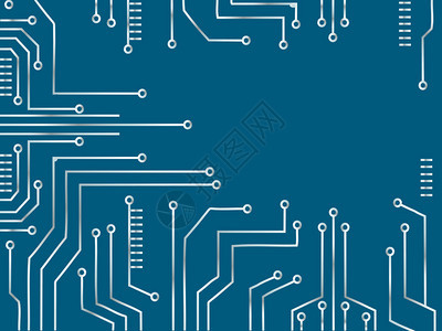 微芯片线技术符号抽象背景矢量图片