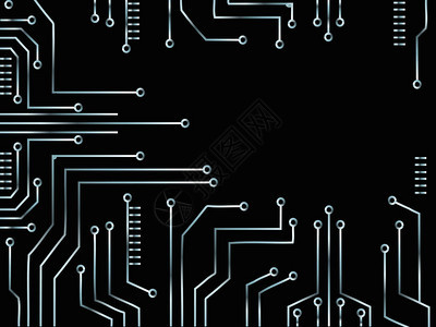 微芯片线技术符号抽象背景矢量图片