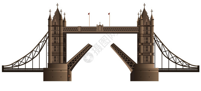英格兰的隆登桥插图图片