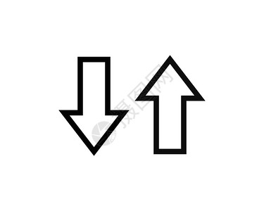 拥堵的立交桥双向箭头的符号数据传输矢量插画