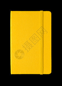 黄色关闭笔记本模型在黑色上隔离黄关闭笔记本在黑色上隔离图片