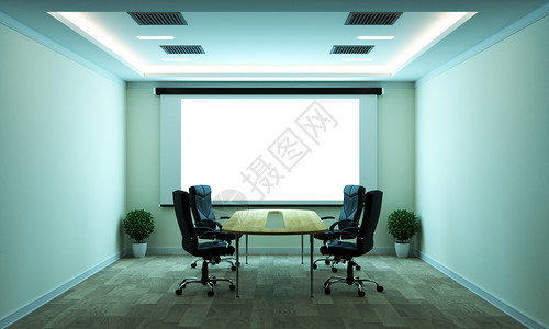 现代风格的会议室和桌图片